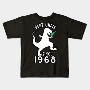 Best Uncle 1968 T-Shirt UncleSaurus Since 1968 Dad Gift Kids T-Shirt